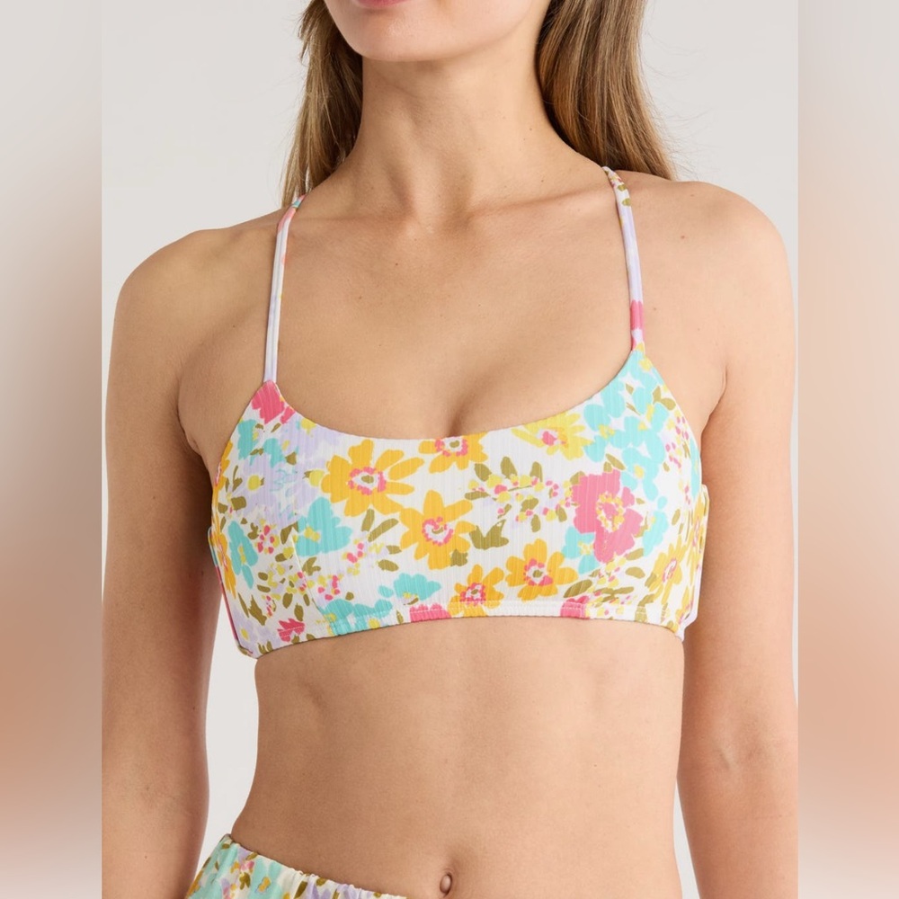 NWT Vitamin A Kai Bralette Bikini Top Floral